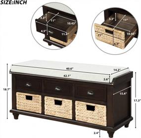 img 3 attached to Organize Your Entryway With Knowlife'S Storage Bench - No Assembly Required!