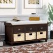 organize your entryway with knowlife's storage bench - no assembly required! logo