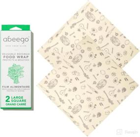 img 4 attached to Abeego Beeswax Food Storage Wrap - Set of 2, 13-Inch Natural Square Sheets