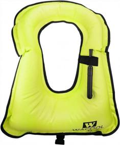 img 2 attached to Оставайтесь на плаву и в безопасности: надувной аквалангический жилет WACOOL для авантюрных пловцов!