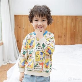 img 2 attached to Crewneck Sweatshirt Pullover Sweatshirts Toddler Apparel & Accessories Baby Boys