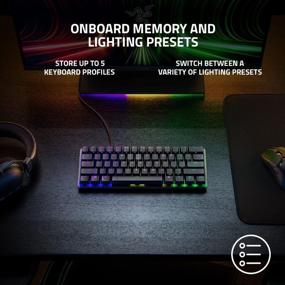 img 1 attached to Upgrade Your Gaming Setup With The Razer Huntsman Mini 60% Keyboard: Analog Optical Switches, PBT Keycaps, & RGB Chroma!