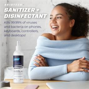 img 1 attached to BRIOTECH Sanitizer + Disinfectant, Kills 99.99% Of Viruses & Bacteria, HOCl Hypochlorous Spray, 0% Bleach 0% Alcohol, Food Contact Safe, Eliminate Non-Living Allergens & Remove Pet Odor (128 Fl Oz)