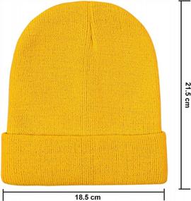img 2 attached to Будьте стильными и уютными: зимние шапки Cooraby для мужчин и женщин