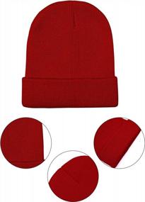 img 3 attached to Stay Cozy In Style: Cooraby Winter Beanie Hats For Men And Women