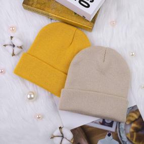 img 1 attached to Stay Cozy In Style: Cooraby Winter Beanie Hats For Men And Women
