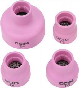 img 4 attached to Complete Alumina Ceramic Gas Lens Welding Cup Set For Industrial WP-17/18/26 Torches With 1.6" Diameter