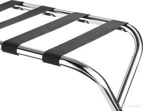 img 1 attached to 🧳 Commercial Quality Foldable Chrome Luggage Rack by Whitmor