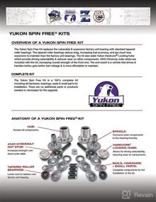 img 2 attached to Enhance Performance with Yukon Gear & Axle (YA WU-07) Spin Free Locking Hub Conversion Kit for Jeep TJ/XJ/YJ Dana 30 Differential