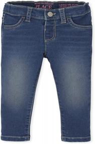 img 4 attached to Super-Soft Stretch Denim Legging Jeans For Baby And Toddler Girls By Children'S Place