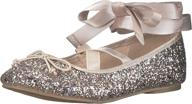 childrens place ballet silver toddler girls' shoes ~ flats логотип