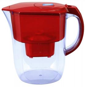 img 4 attached to Ehm Ultra Premium Alkaline Water Filter Pitcher - 3.8L, Activated Carbon Filter- BPA Free, Healthy, Clean, & Toxin-Free Mineralized Alkaline Water In Minutes- Up To 9.5 PH-2021 (RED,White,Blue) (Red)