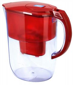 img 1 attached to Ehm Ultra Premium Alkaline Water Filter Pitcher - 3.8L, Activated Carbon Filter- BPA Free, Healthy, Clean, & Toxin-Free Mineralized Alkaline Water In Minutes- Up To 9.5 PH-2021 (RED,White,Blue) (Red)