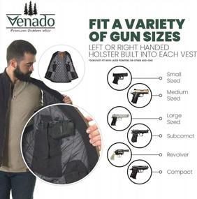 img 1 attached to Men'S Heavy Duty Canvas Vest With Concealed Carry Pockets - Ideal For Concealed Carry
