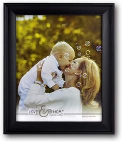 img 4 attached to Spiretro 8 X 10 Inch Country Scoop Wide Molding, Natural Solid Wood Picture Frame With Plexiglass, Vertically And Horizontally Display For Tabletop Or Wall Mounting Photo Frame, Plain Gallery Black