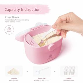 img 3 attached to 🍼 Termichy Baby Formula Dispenser: Portable Container for Travel & Outdoor Activities with Scoop and Carry Handle - 8.8OZ Capacity