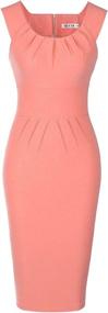 img 4 attached to 👗 MUXXN Women's Clothing: Sleeveless Pleated Evening Cocktail Dresses