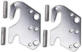 img 4 attached to 2-Pack Universal Wood Bed Rail Bracket Metal Claw Hook Plate - Tiewards