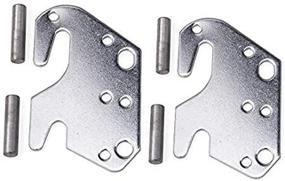 img 1 attached to 2-Pack Universal Wood Bed Rail Bracket Metal Claw Hook Plate - Tiewards