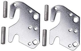 img 2 attached to 2-Pack Universal Wood Bed Rail Bracket Metal Claw Hook Plate - Tiewards