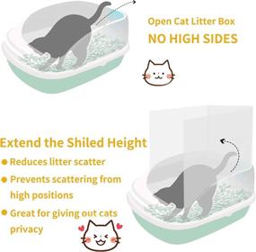 img 3 attached to 🐱 Ultimate Cat Litter Box Pee Shields: 3 Pack Splash Guards for Enhanced Hygiene and Cleanliness, Maintains Litter Inside Pan, Provides Privacy Screen (Litter Box Not Included)