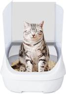 🐱 ultimate cat litter box pee shields: 3 pack splash guards for enhanced hygiene and cleanliness, maintains litter inside pan, provides privacy screen (litter box not included) logo