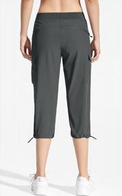 img 2 attached to Outdoor Women'S Hiking Capris With Cargo Pockets - Lightweight, Quick-Dry, And Water-Resistant Joggers Ideal For Casual And Athletic Activities