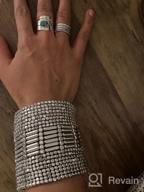 картинка 1 прикреплена к отзыву Стильный этнический шикарный серебряный металлический спиральный манжет/браслет для девочек/женщин. от Mark Glass