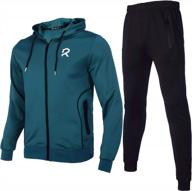 tracksuit athletic outfits jogging sweatsuits men's clothing for active logo