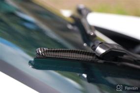 img 3 attached to 🧻 Clix Wipers - Premium Black Carbon Fiber Automotive Wiper Blades - Universal Clip On Replacement for Windshield - All-Weather - Single Blade (14")