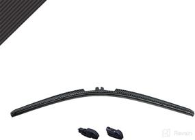 img 4 attached to 🧻 Clix Wipers - Premium Black Carbon Fiber Automotive Wiper Blades - Universal Clip On Replacement for Windshield - All-Weather - Single Blade (14")