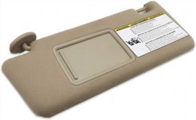 img 2 attached to SAILEAD Toyota Tacoma Driver Side Sun Visor Replacement For Models 2005-2012 Without Light - Sand Beige (Part Number 74320-04181-B1), Improved Visibility And Durability