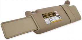 img 1 attached to SAILEAD Toyota Tacoma Driver Side Sun Visor Replacement For Models 2005-2012 Without Light - Sand Beige (Part Number 74320-04181-B1), Improved Visibility And Durability