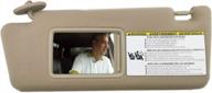 sailead toyota tacoma driver side sun visor replacement for models 2005-2012 without light - sand beige (part number 74320-04181-b1), improved visibility and durability logo