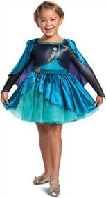 img 4 attached to Костюм Анны для девочек, официальное платье-пачка королевы Анны Frozen 2 для малышей