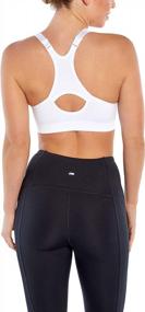 img 2 attached to Stay Comfortable In Style With Marika Women'S Zip Front Sports Bra