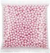 1100pcs pink abs art faux pearls - 8mm no hole makeup beads for lipstick eyeliner, table scatter home wedding decorations logo