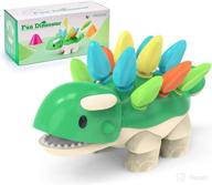 🦕 baby montessori dinosaur toy - educational toddler learning activities for development, fine motor skills, and sensory sorting - ideal birthday gift for 2, 3, 4 year old girls & boys (18+ months) logo