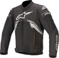 🧥 alpinestars men's t-gp plus r v3 air motorcycle jacket: sleek black/dark gray/white design in large size logo