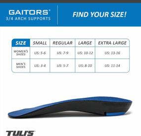 img 2 attached to Tuli'S 3/4 Length Premium Arch Support Gaitors For Plantar Fasciitis And Fallen Arches, Small
