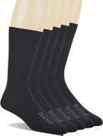 yomandamor мужские 5 пар бамбуковых классических носков до середины икры, размер 10-13 логотип