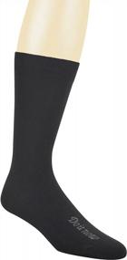 img 2 attached to Yomandamor Men'S 5 Pack Bamboo Mid-Calf Dress Socks,Size 10-13