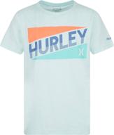 hurley graphic t shirt chambray tropical boys' clothing : tops, tees & shirts logo