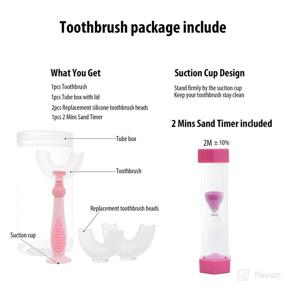 img 1 attached to 🦷 Silicone Toddler Children's Toothbrush - Innovative Design for Effective Oral Care