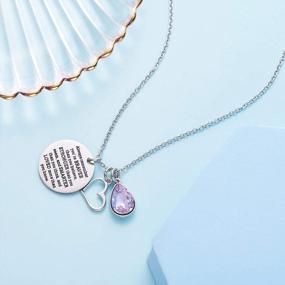 img 2 attached to Ожерелье LParkin Bravery: поощрительный подарок на выпускной, камень и лучший друг.