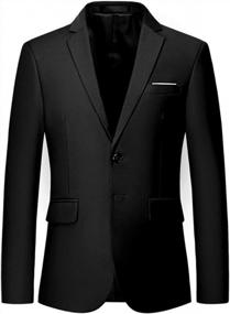 img 4 attached to Sharp And Sleek: Men'S Slim Fit Suit Jackets Ideal For Business And Formal Occasions