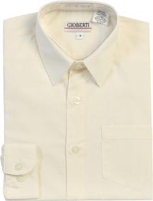 img 4 attached to 👔 Gioberti Black Boys' Sleeve Dress Shirt: Stylish Tops, Tees & Shirts in Children's Clothing