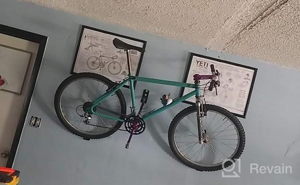 img 1 attached to Wall Mount Bicycle Rack For Garage - Qualward Bike Hanger Cycling Pedal Storage Stand. review by Jonah Riggle