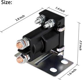 img 3 attached to 🏌️ 10L0L Golf Cart 14V 200A 4 Terminal Solenoid for EZGO TXT Gas Golf Cart 1994-Up | OEM 27153-G01, 27153G01, 612813