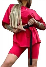 img 2 attached to Casual Comfort: Women'S Oversized 2 Piece Yoga Set With High Waisted Pants